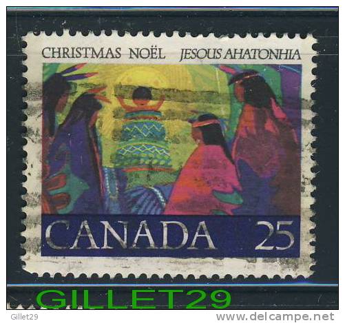 CANADA, STAMPS - CHRISTMAS-FIRST CHRISTMAS CAROL - CHRIST CHILD - SCOTT No 743 - USED - 0.25 CENTS - - Oblitérés