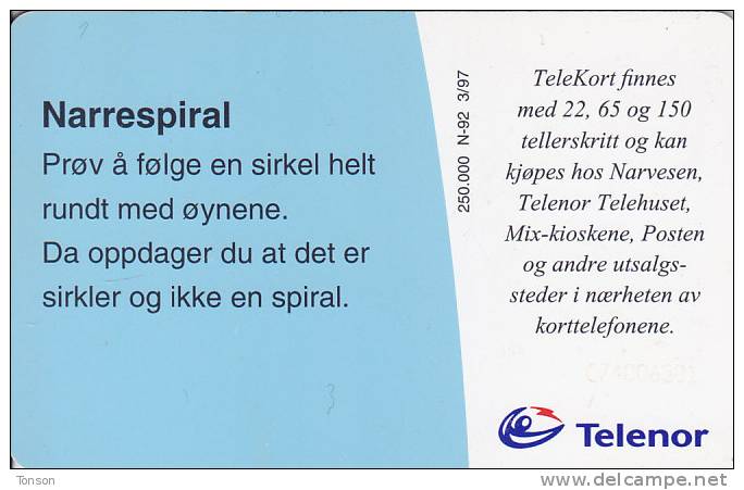 Norway, N092, Spiral, CN : C74006301, 2 Scans.  Please Read. - Noorwegen