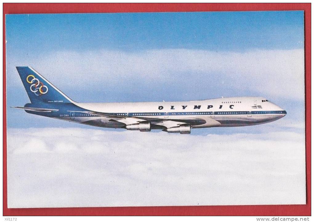 C0732 Olympic Airways Boeing 747-200 B, Jumbo Jet. Greece.Papadopoulos Non Circulé. - 1946-....: Era Moderna