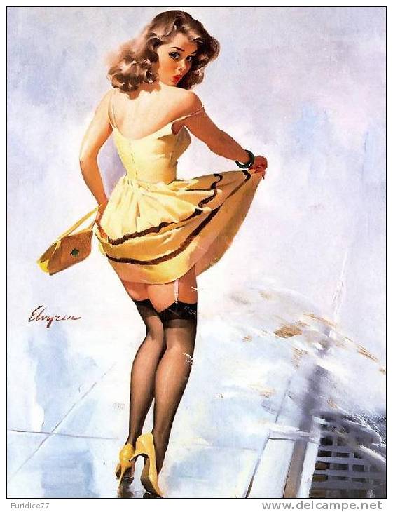 Poster Affiche Cartel Pin-Ups 50's & 60's Years Grand Format 32x37 Cm. REPRODUCTION - Afiches