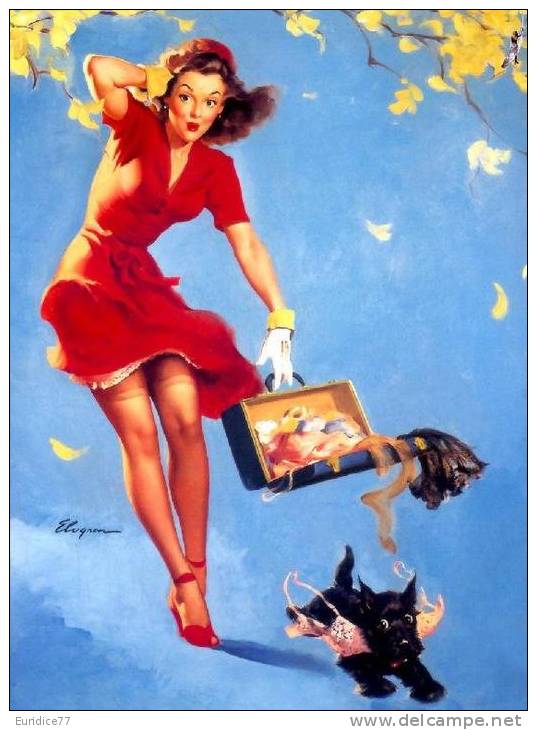Poster Affiche Cartel Pin-Ups 50's & 60's Years Grand Format 32x37 Cm. REPRODUCTION - Afiches