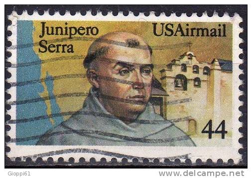 1985 Stati Uniti Junipero Serra, Missionario - 3a. 1961-… Afgestempeld