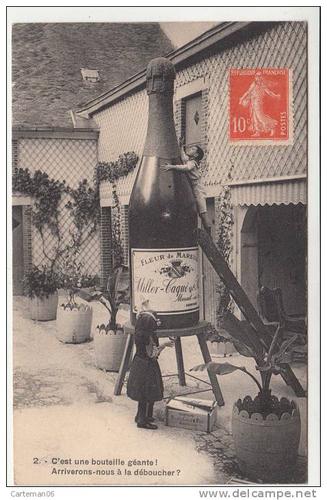 51 - Mareuil Sur Ay - C'est Une Bouteille Géante ! Arriverons Nous à La Déboucher ? (Miller Caqué) - Editeur: ? N° 2 - Mareuil-sur-Ay