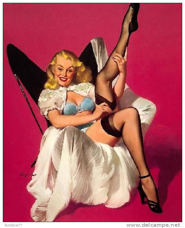 Poster Affiche Cartel Pin-Ups 50's & 60's Years Grand Format 32x37 Cm. REPRODUCTION - Affiches