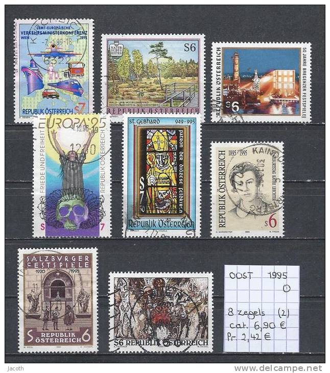 Oostenrijk 1995-2 - 8 Zegels Gest./obl./used - Used Stamps