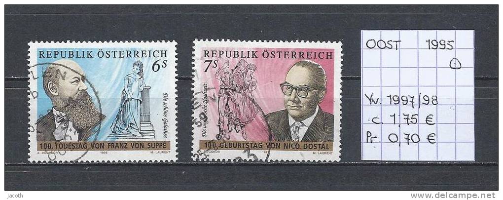 Oostenrijk 1995 - Yv. 1997/98 Gest./obl./used - Usati