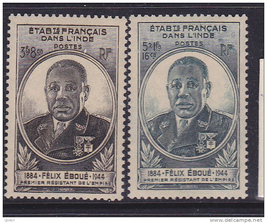 INDE N° 234/235 GOUVERNEUR EBOUE NEUF SANS CHARNIERE - Andere & Zonder Classificatie