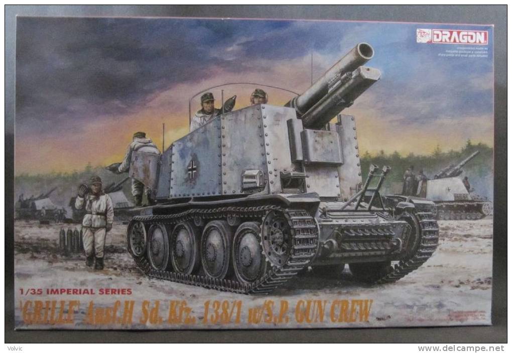 - DRAGON - Maquette Grille Ausf.H Sd.Kfz.138/1 - W/S.P. Gun Crew - 1/35°- Réf 9004 - Véhicules Militaires