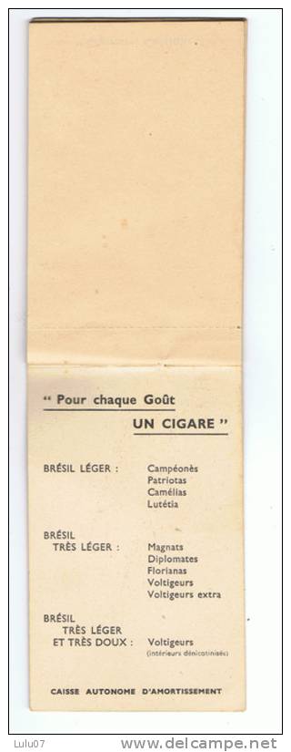 Petit Carnet      Tabac  Naja Et Voltigeur   5 Pages Utilisées  7 Cm  X  11cm - Autres & Non Classés