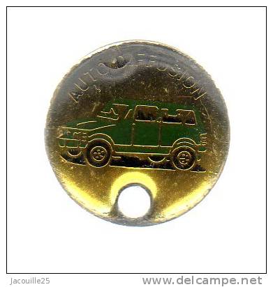 JETON CADDIE TRANSPORTS AUTO DIFFUSION PERPIGNAN - Trolley Token/Shopping Trolley Chip