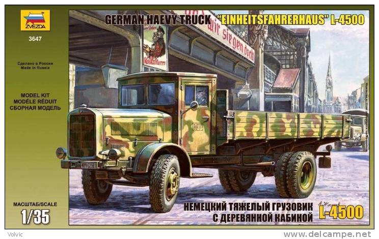 - ZVEZDA - Maquette German Heavy Truck " Einheitsfahrerhaus " - 1/35°- Réf 3647 - Veicoli Militari