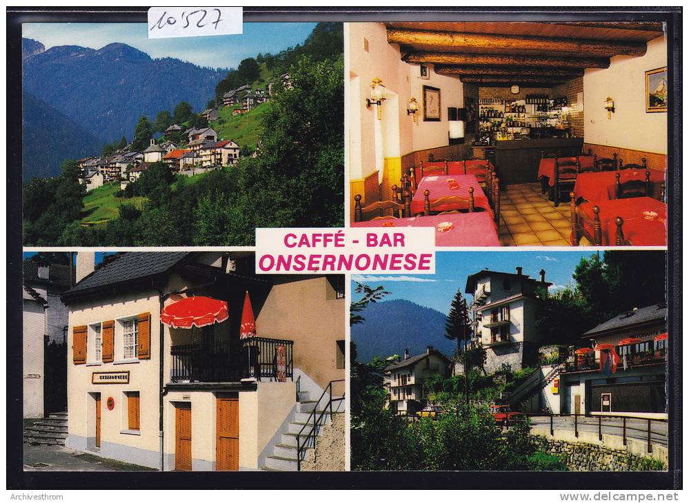 Spruga Valle Onsernone : 4 Vedute Da Sprupa E Caffé-bar Onsernonese (Fam. Ligia Et Emanuel) ; Form. 10 / 15 (10´527) - Onsernone