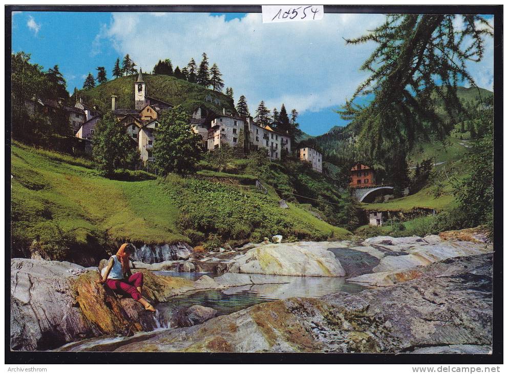 Fusio (1278 M - Valle Maggia) Stampa Albergo-Ristorante Fusio : Propr. Dazio Garzoli ; Form. 10 / 15 (10´554) - Fusio