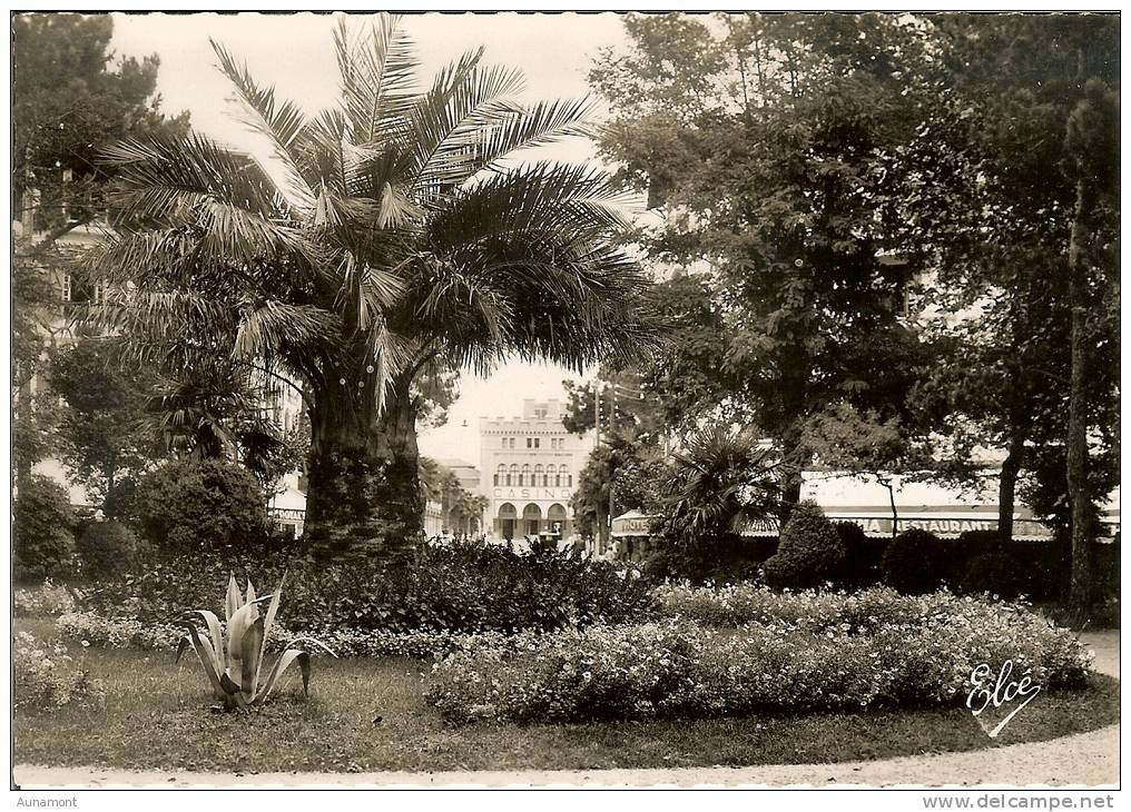 Francia--Hendaye-Plage--CartaPhoto- -Le Jardin Public Et Le Casino---ELCE Nº 10514 - Hendaye