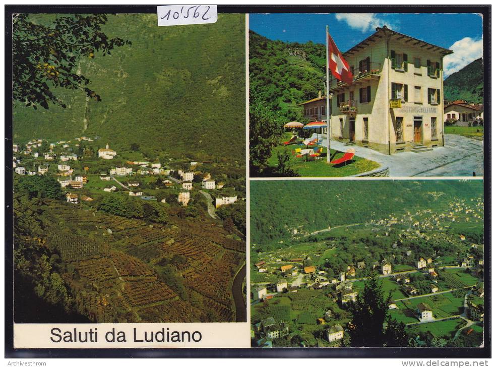 Saluti Da Ludiano (Val Blenio) : Ristorante - Pensione Beltrami - Ca 1980 ; Form. 10 / 15 (10´562) - Blenio