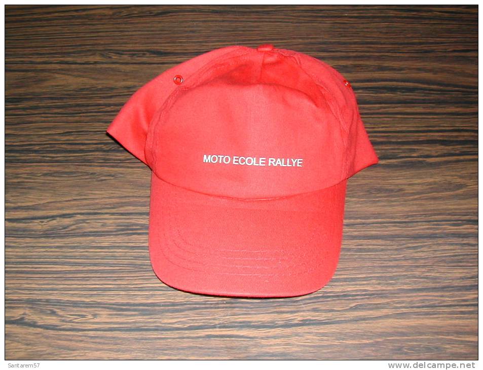 Casquette Rouge Red Cap MOTO ECOLE RALLYE - Baseball-Caps