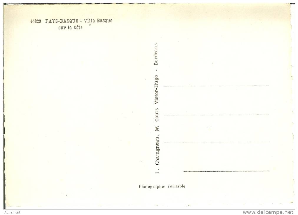 Francia--PAYS BASQUE-CartaPhoto-Villa Basque Sur La Côte- - Otros & Sin Clasificación