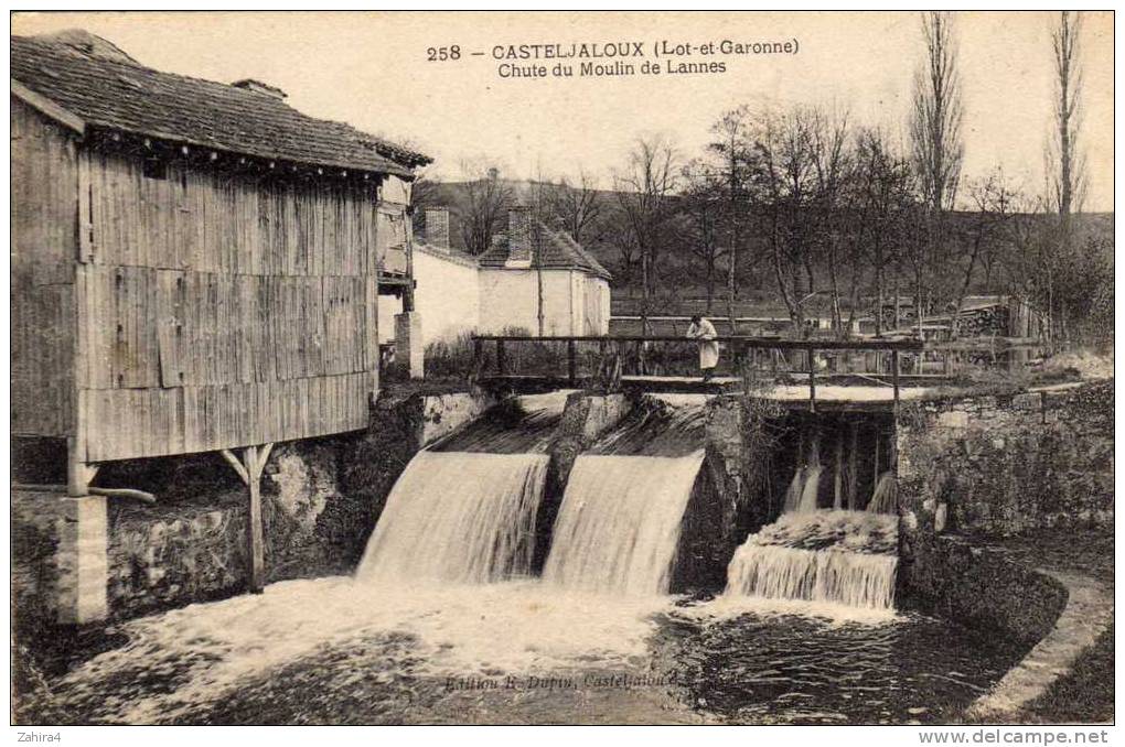 258 - Casteljaloux (L. Et G.) - Chute Du Moulin De Lannes - Casteljaloux