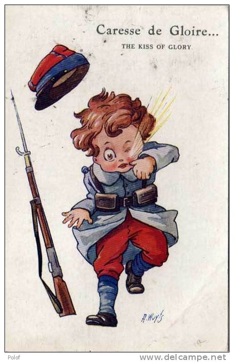WUITS - Caresse De Gloire  - Enfant Soldat Et Fusil (50441) - Wuyts