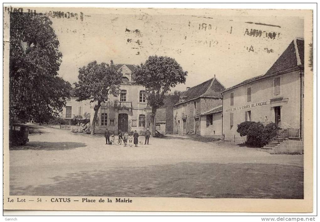 Catus Place De La Mairie Carte Animee - Otros & Sin Clasificación