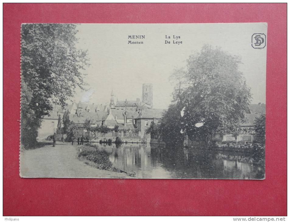 Belgium > West Flanders > Menen (  De Leye  Paper Residue On Back From Album== =  = = =ref 766 - Menen