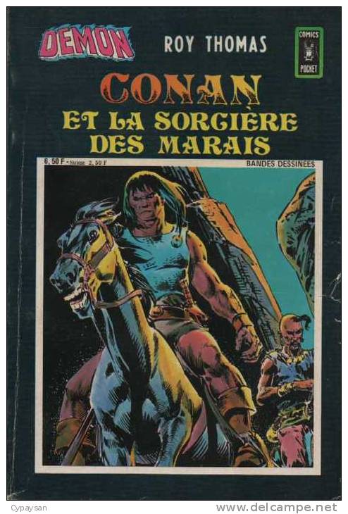 DEMON N° 19 1er SERIE BE AREDIT COMICS POCKET AVEC CONAN RARE 11-1982 - Conan