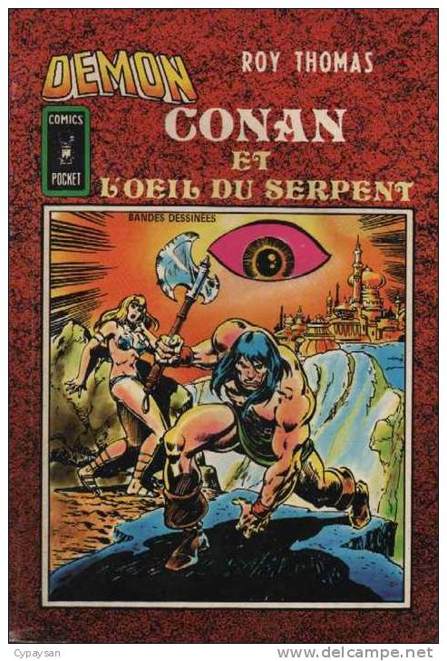 DEMON N° 17 1er SERIE BE AREDIT COMICS POCKET AVEC CONAN RARE 03-1982 - Conan