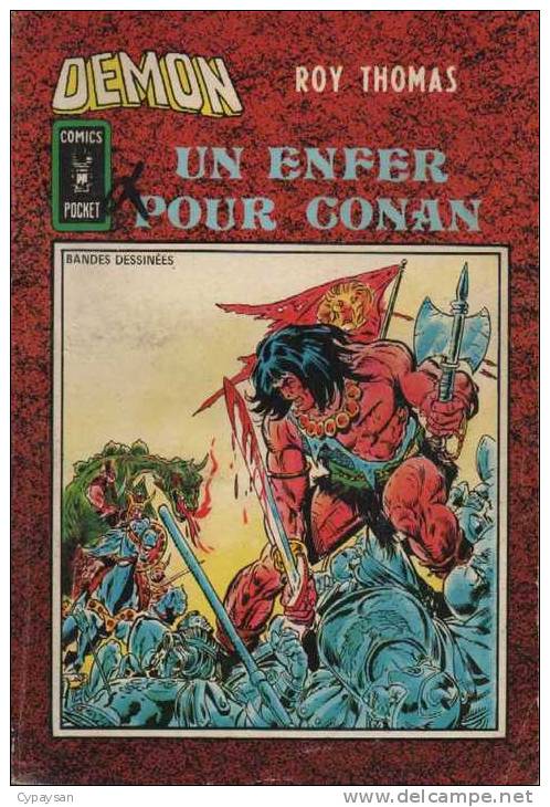 DEMON N° 18 1er SERIE BE AREDIT COMICS POCKET AVEC CONAN RARE 06-1982 - Conan