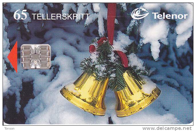 Norway, N137, Juleklokker, Christmas, CN : C8A027829,  2 Scans. - Norvège