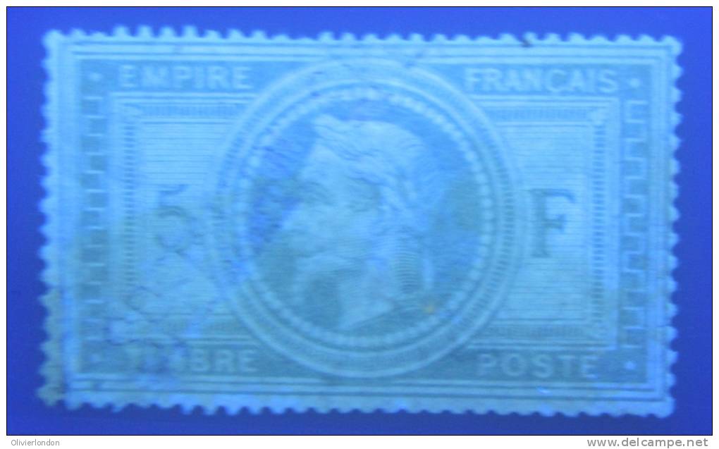 1863-70 -Wow 5F Napoleon Laure SPECIMEN Neuf*- YT 33 - Neuf* Avec Gomme - B - Voir Scan Sous UV RARE - Specimen