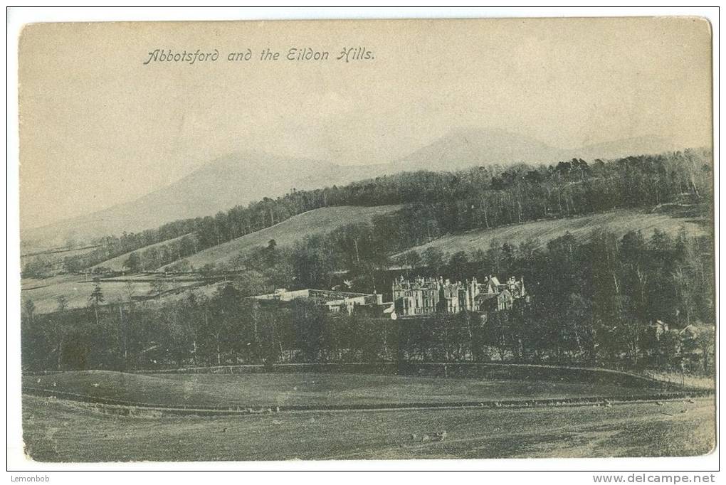 UK, Abbotsford And The Eildon Hills, Early 1900s Unused Postcard [13245] - Roxburghshire