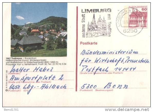 Germany - Bildpostkarte Gestempelt / Card Used (r944) - Cartes Postales Illustrées - Oblitérées