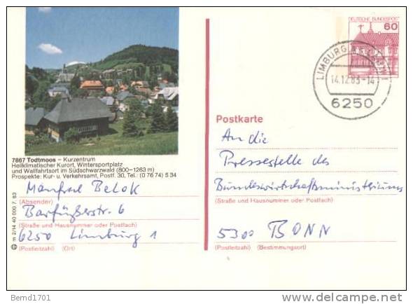 Germany - Bildpostkarte Gestempelt / Card Used (r945) - Bildpostkarten - Gebraucht