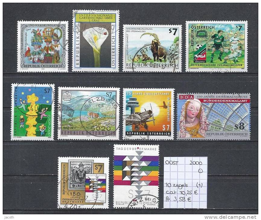 Oostenrijk 2000-1 - 10 Zegels Gest./obl./used - Used Stamps