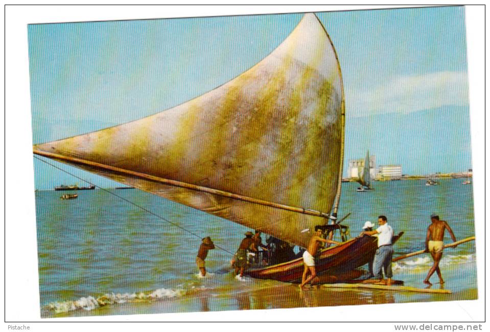 Brasil Brazil Brésil - Fortaleza - Pescadores Pêcheurs Pêche Fishing - Animado Animée - VG Condition - Fortaleza