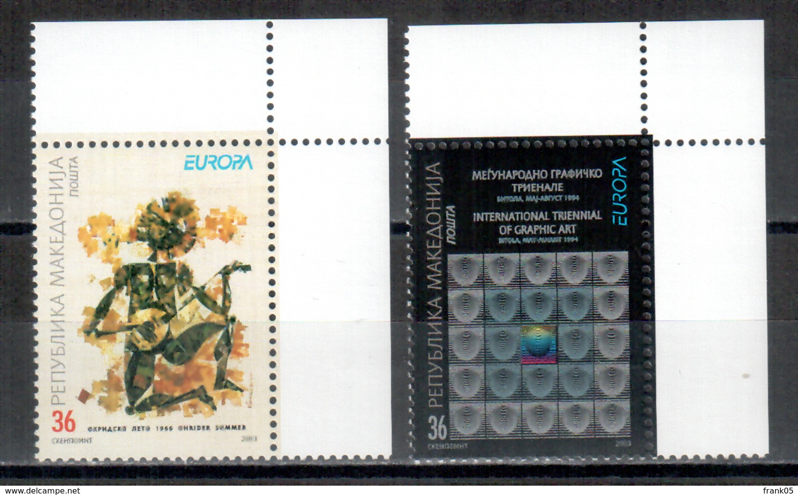 Makedonien / Macedonia / Macedonie 2003 Satz/set EUROPA ** - 2003