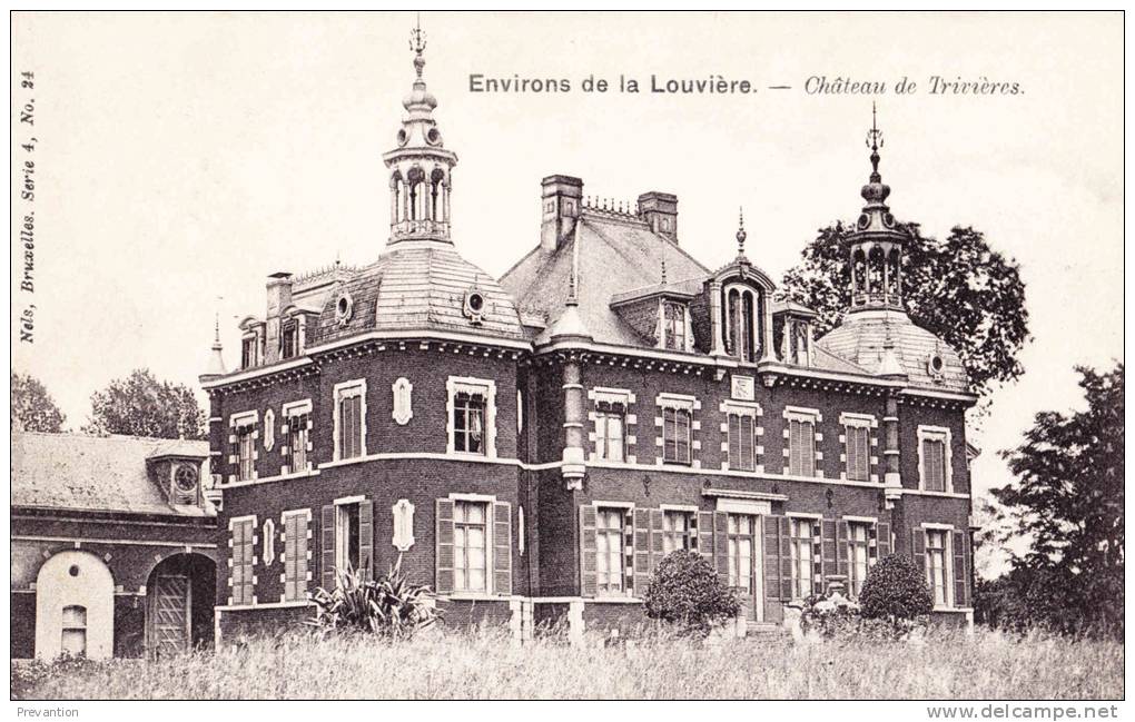 Environs De La Louvière - Château De Trivières - Belle Carte - La Louvière