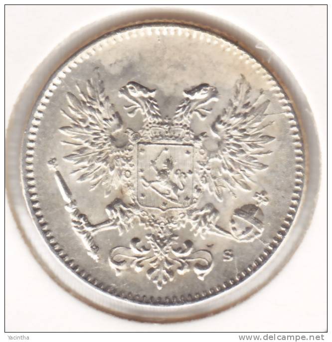 @Y@   FINLAND  50 Pennia 1917  Zilver / Ag   Unc        (2033) - Finlandia