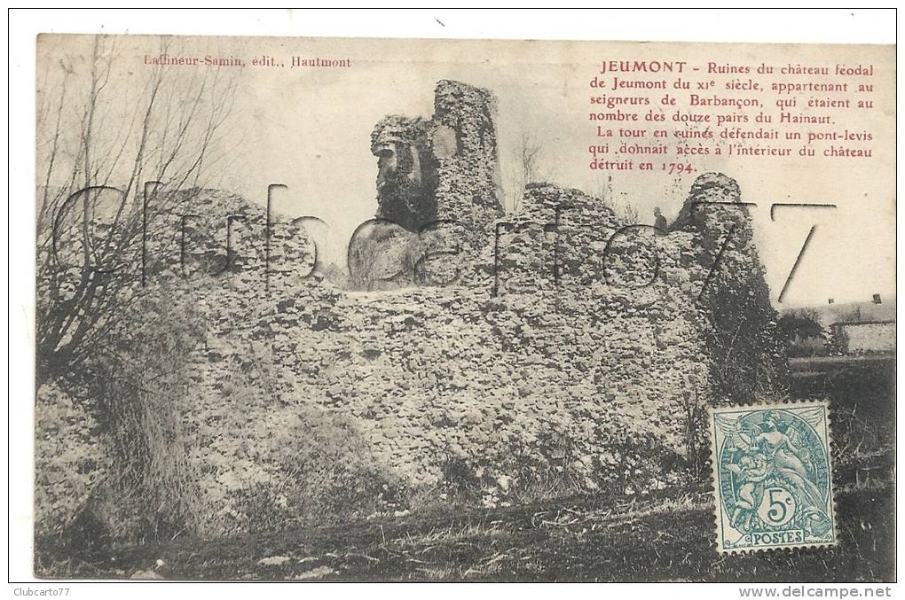 Jeumont (59) : Les Ruine Du  Vieux Château En 1907. - Jeumont
