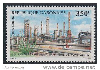 A0028 GABON 1988, SG1011 20th Anniv Port Gentil Oil Refinery  Mnh - Gabón (1960-...)