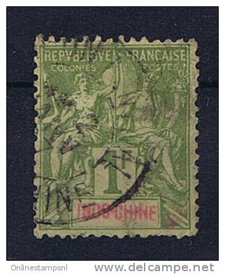 Indochine: Yv Nr 15 Used Obl, Irregular Perforation - Oblitérés