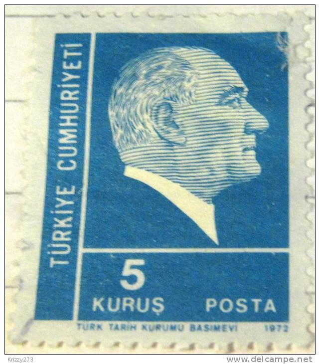 Turkey 1972 Kemal Ataturk 5k - Used - Usati