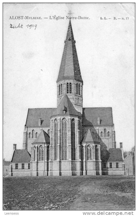 Aalst, Mylbeke, L' église Notre- Dame.1909 - Aalst