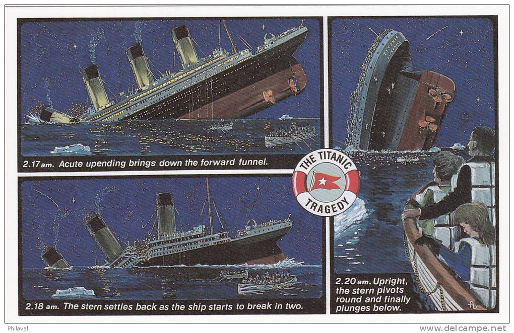 Le Titanic: Série De 6 Cartes 9 X 14 - Catastrophes