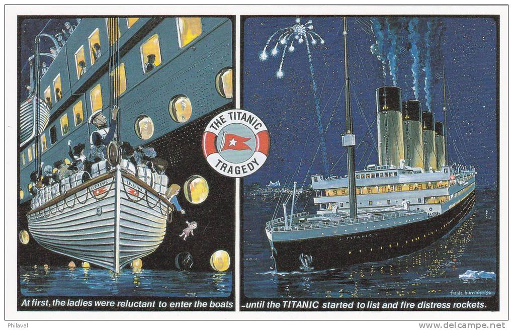 Le Titanic: Série De 6 Cartes 9 X 14 - Catastrophes