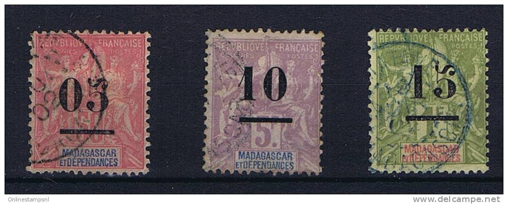 Madagascar , Yv Nr 48 - 50 Used Obl - Used Stamps