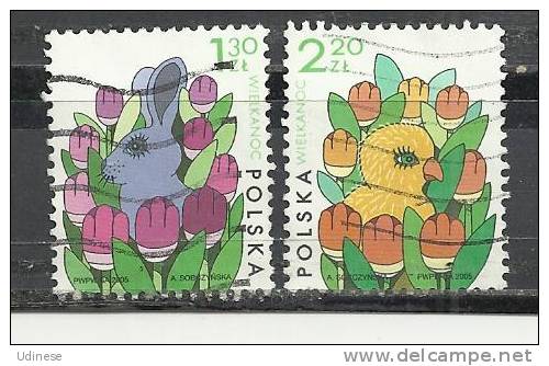 POLAND 2005 - EASTER - CPL. SET - USED OBLITERE GESTEMPELT USADO - Easter