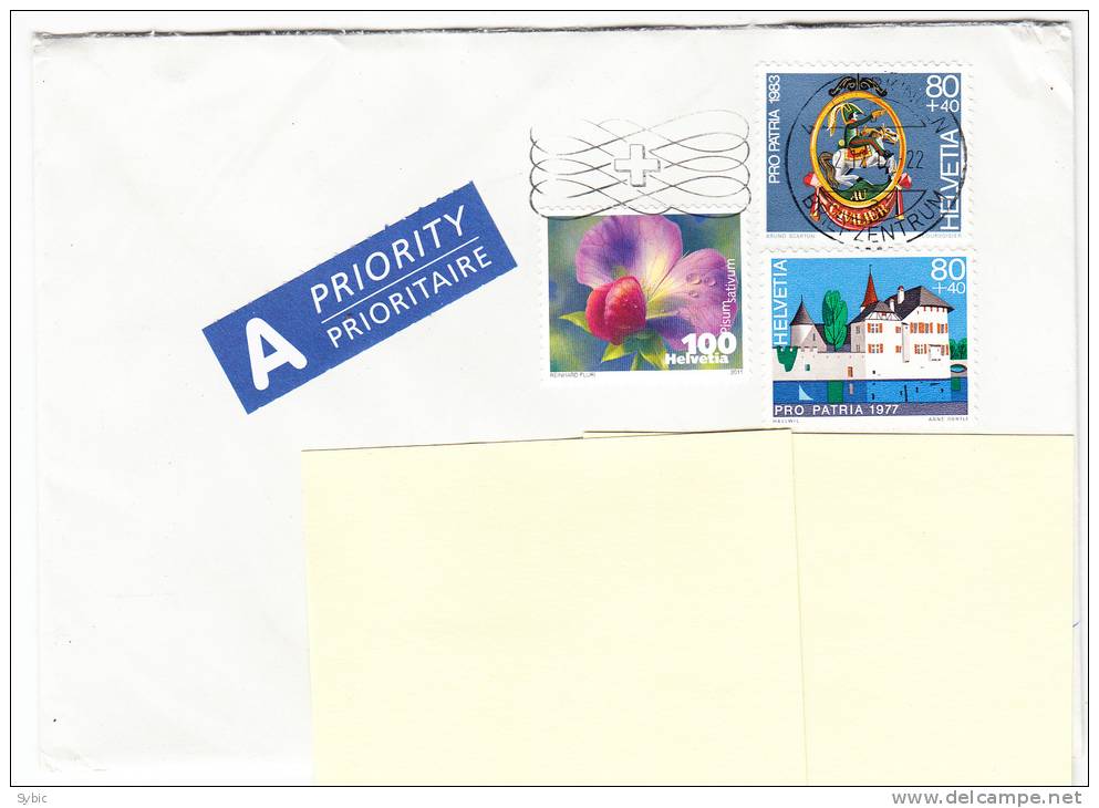 SUISSE - Lettre Pour La France 2012 - Lettres & Documents