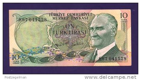 TURKEY 1970 Law,  Banknote, UNC,  10 Lira Km 122 - Turquie