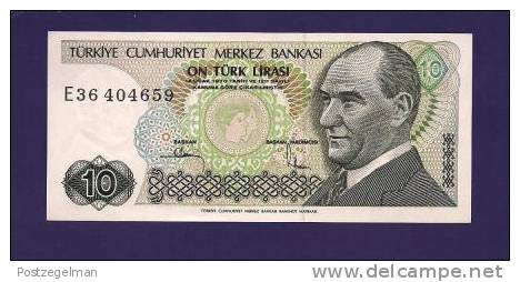 TURKEY 1970 Law,  Banknote, UNC,  10 Lira Km 130 - Turkije